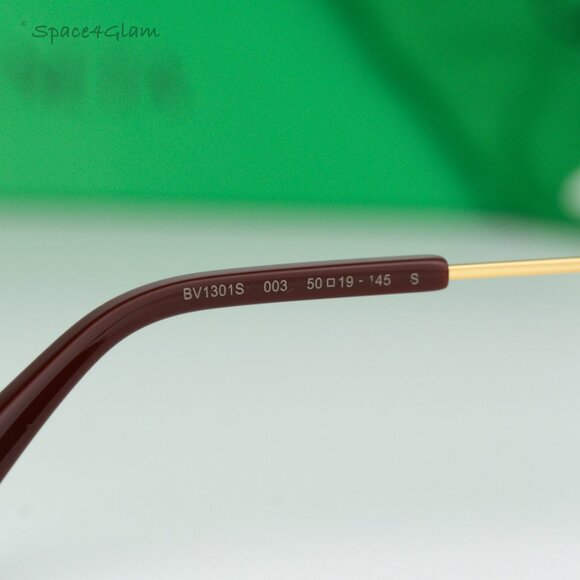 BRAND NEW Bottega Veneta BV1301S 003 Gold Brown Split Panthos Unisex Sunglasses - Picture 5 of 11